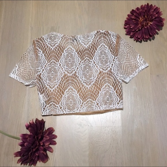 Tobi Mesh Lace Crop Top only (For Love & Lemons inspired) - Picture 4 of 5